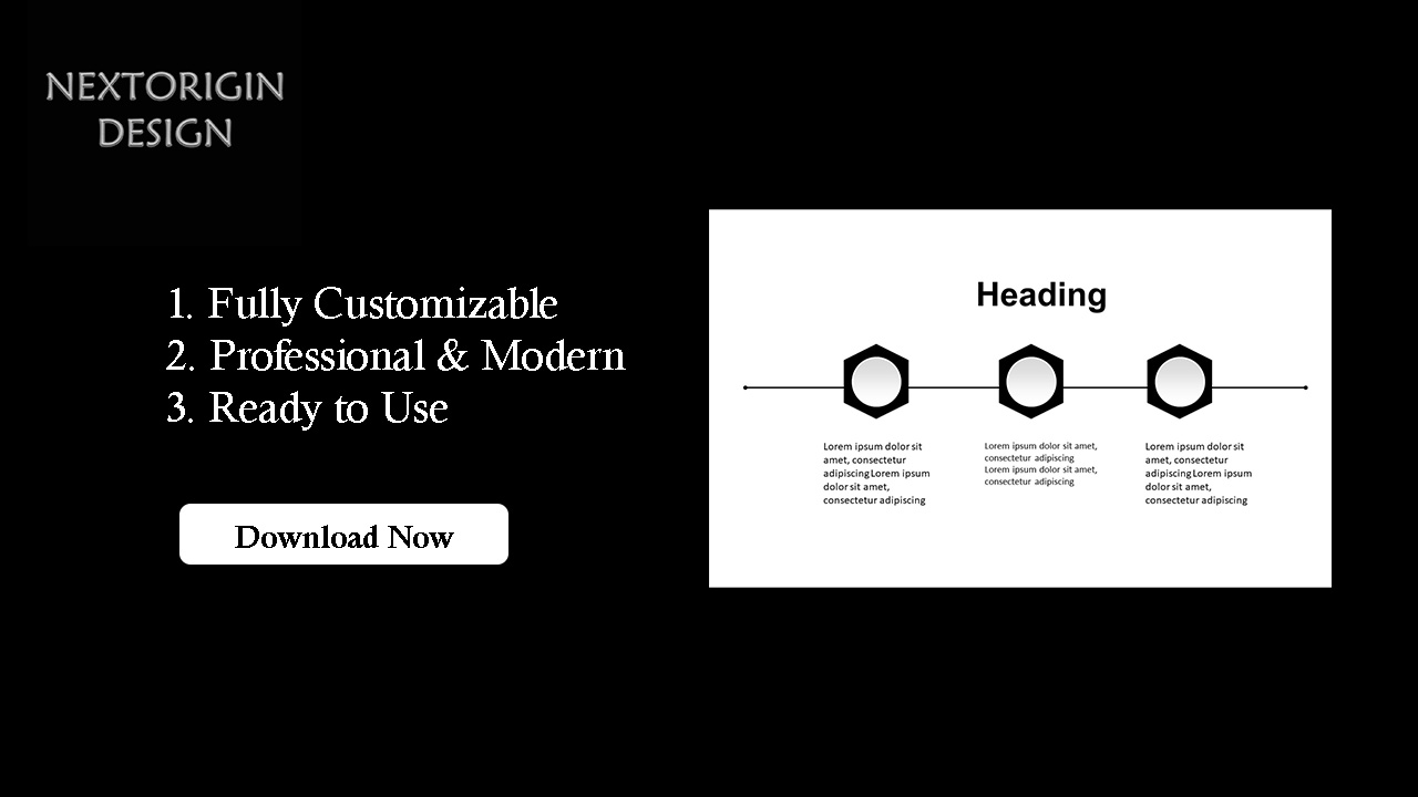 Professional Presentation – Three Points Infographics​