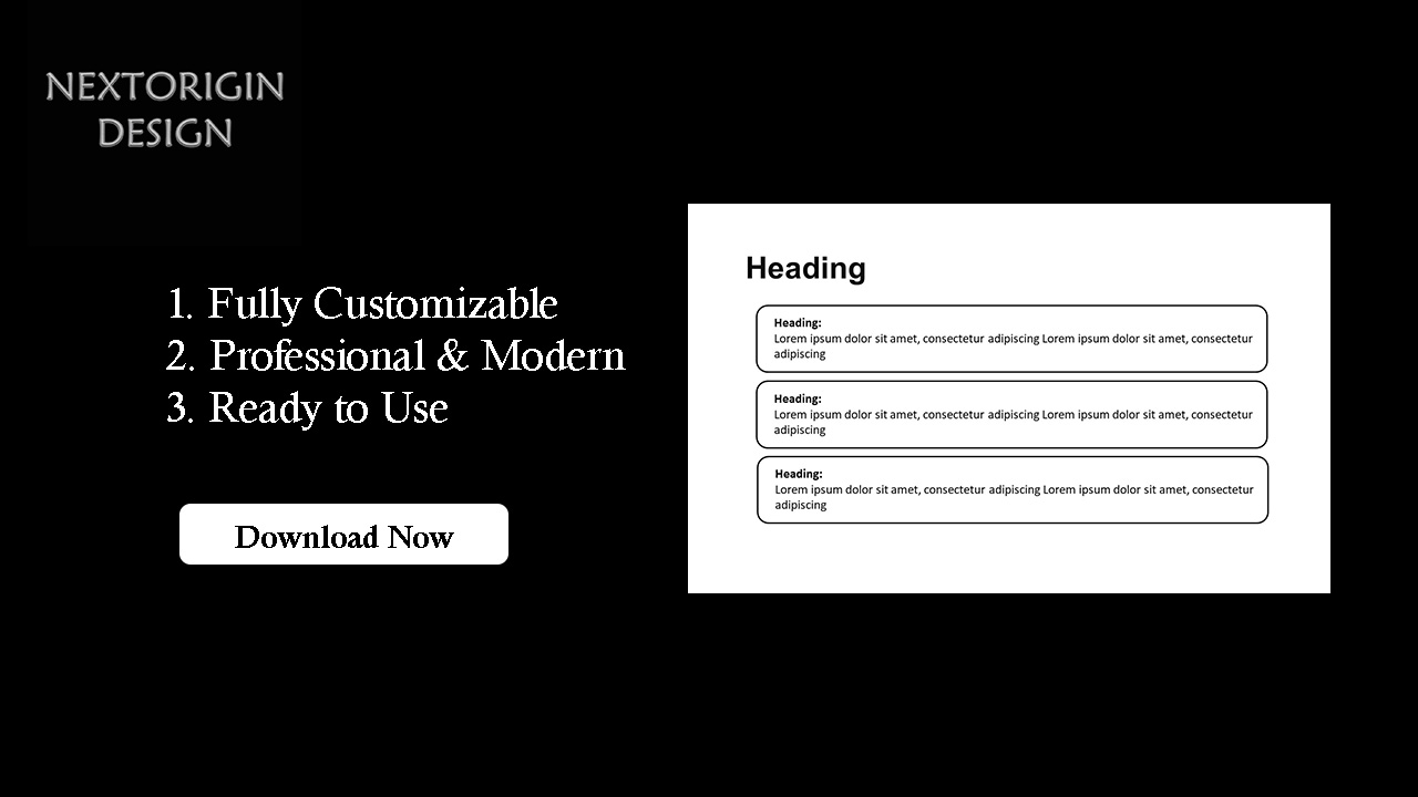 Professional Presentation – Infographics of rectangles​