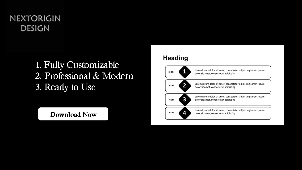 Professional Presentation – Infographics of squares
